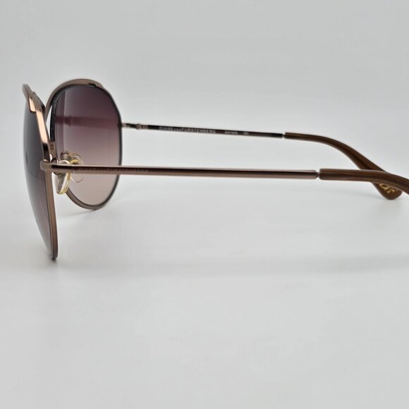 Diane Von Furstenberg DVF107S 203 Gold Frame Brown Gradient Lens Sunglasses 64mm main image 8
